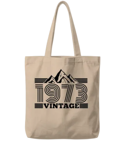 1973 Birthday Mountains Hiking Climbing Tote Bags - Natural