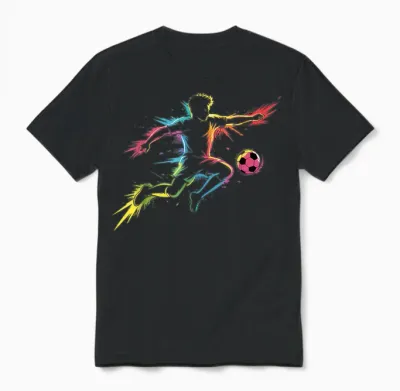 Children's Football T-Shirt with German Text, Black, S Unisex T-Shirt - Black