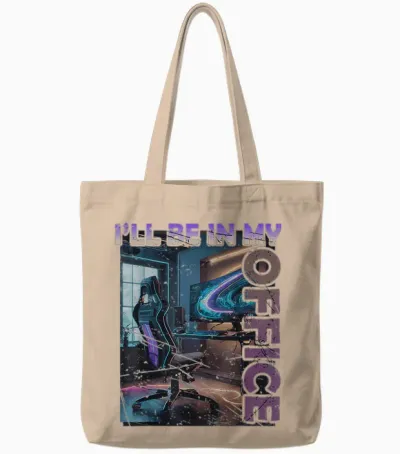 Pc Gaming I'll Be in My Office | Hardware Nerd Pc Gamer Tote Bags - Natural