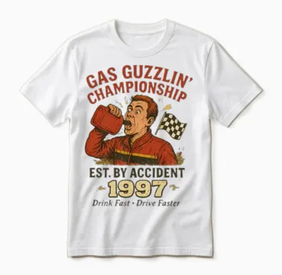 World Championship Gas Chugging Unisex T-Shirt - White