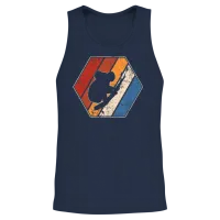 Koala Retro Unisex Tank Top - Navy – 2