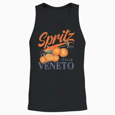 Spritz Veneto Tshirt Italia Vintage Orange Wein Italien Unisex Tank Top - Black