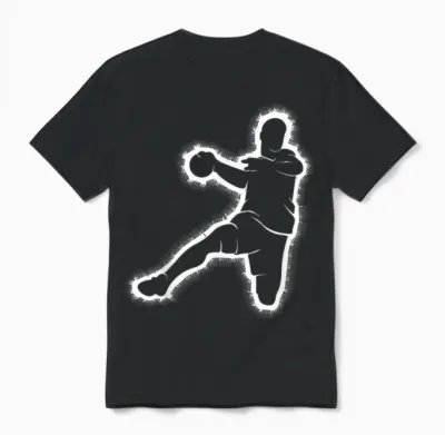 Handball Handballer Jungen Kinder Unisex T-Shirt - Black