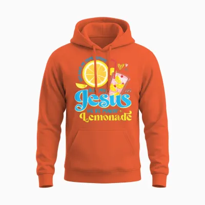 Life Gave Me Some Lemon but My Jesus He Be Makin' Lemonade Unisex Hoodie - Orange