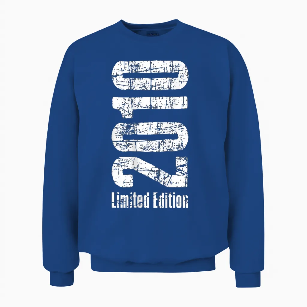 15 Years Boy Girl Birthday 15 Years Limited Edition 2010 Unisex Sweatshirt in Royal