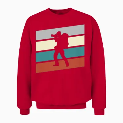 Photographer Retro Unisex Sweatshirt - Red