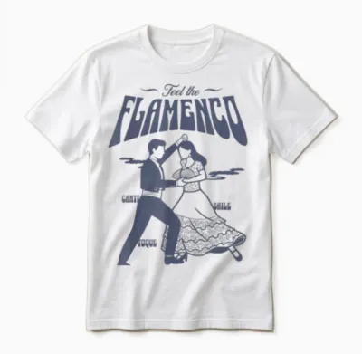 Spüren Sie Das Flamenco Tanzpaar - Spanischer Tanz Unisex T-Shirt - White