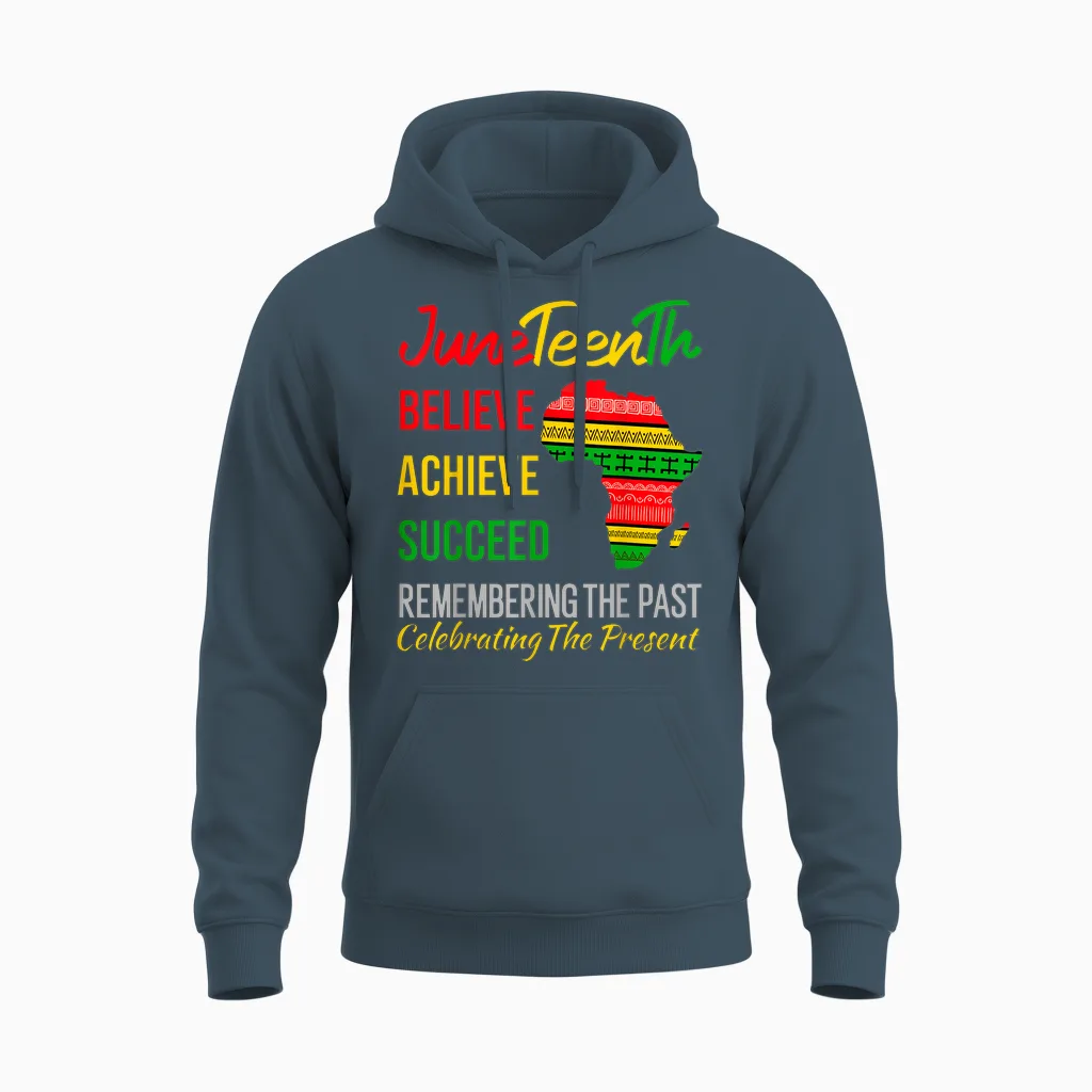 Juneteenth Is My Independence Day African 1865 Juneteenth Unisex Hoodie in Dark Heather