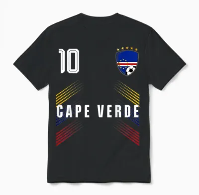 Cape Verde Flag Cape Verdean Pride Lovers Unisex T-Shirt - Black