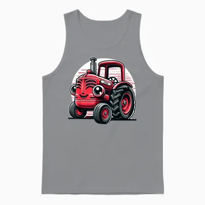 Kleiner Roter Traktor Für Kinder Unisex Tank Top - Sport Grey