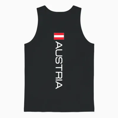 österreichische Flagge österreichischer Sport-Trikot Unisex Tank Top - Black