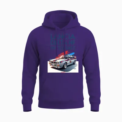 Retro Delta Rally Unisex Hoodie - Purple