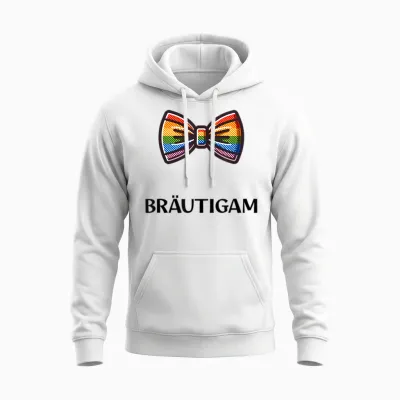 Lgbtq Team Bräutigam Jga Junggesellenabschiedsfeier Unisex Hoodie - White