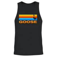 Goose Inspired Retro Unisex Tank Top - Black – 2