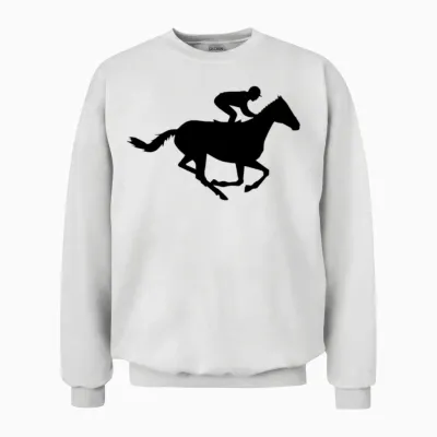 Running Horse Unisex Sweatshirt - White