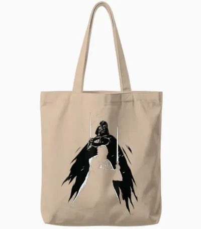 Star Wars Obi-Wan Kenobi Darth Vader Light and Dark Tote Bags - Natural