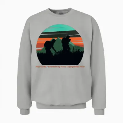 Hike Alaska Unisex Sweatshirt - Ash