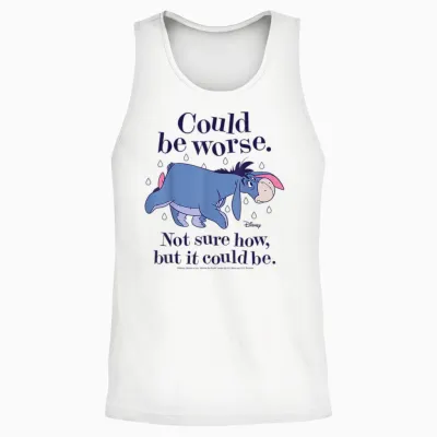 Winnie the Pooh - Eeyore Could Be Worse Not Sure How Unisex Tank Top - White