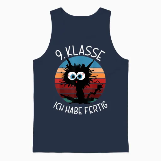 9. Klasse Ich Habe Fertig Abschluss 2026 9. Klasse Unisex Tank Top in Navy