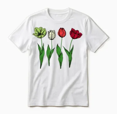 Tulpen Blumen Hobbygärtner Gärtner - Garten Tulpe Unisex T-Shirt - White