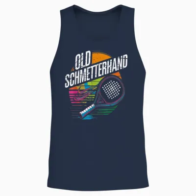 Padel Tennis Player Paddleball Racquet Sports T-Shirt, Black Unisex Tank Top - Navy