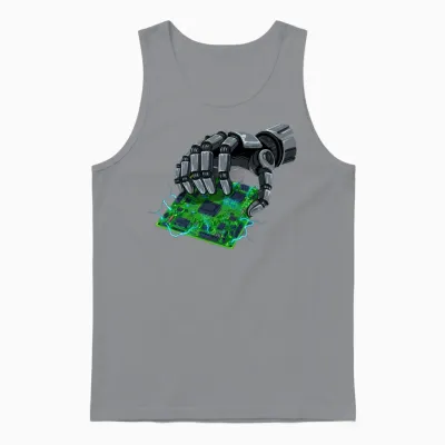 Neon Circuit Breaker Unisex Tank Top - Sport Grey