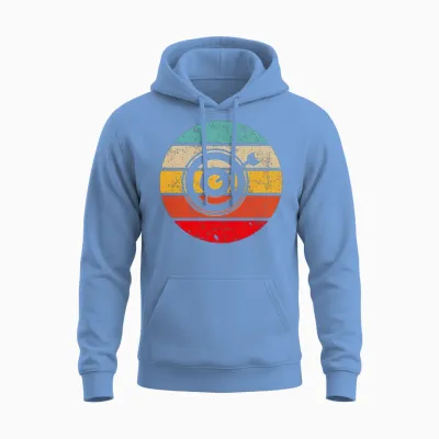 Darts Retro Unisex Hoodie - Carolina Blue