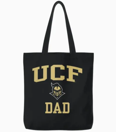 Central Florida Golden Knights Dad Icon Black Tote Bags - Black