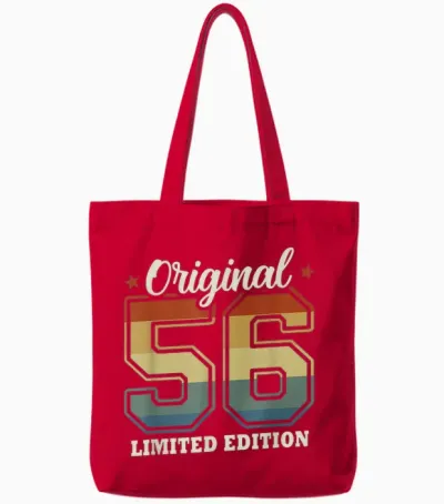 Original 1956 Vintage 70th Birthday Gift Man Woman Tote Bags - Red
