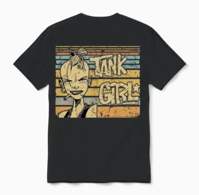 Tank Girl Retro Girl War Unisex T-Shirt - Black