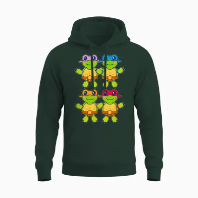 Tmnt Babies Unisex Hoodie - Forest