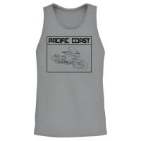Pacific Coast Square Unisex Tank Top - Sport Grey – 2