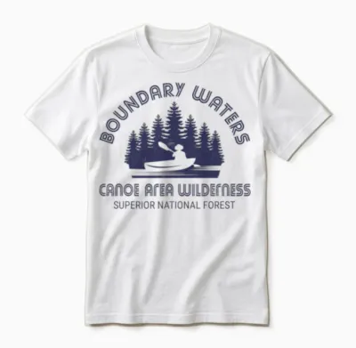 Boundary Waters Bwca Minnesota Unisex T-Shirt - White