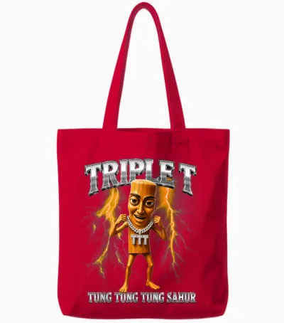 Triple T Tote Bags - Red