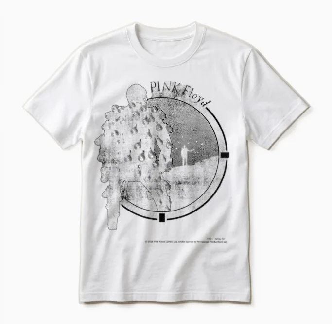 Pink Floyd Pink Floyd Silhouette De Tonnerre Délicate Unisex T-Shirt in White