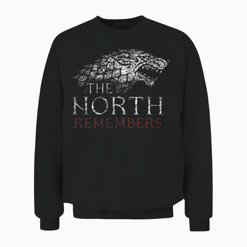 Game of Thrones the North Remembers Unisex Sweatshirt in Black
