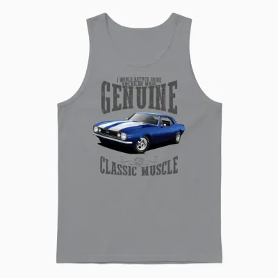 Rather Drive a Blue Camaro Unisex Tank Top - Sport Grey