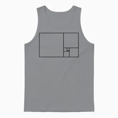 Goldenes Fibonacci-Verhältnis Rechteck Unisex Tank Top - Sport Grey