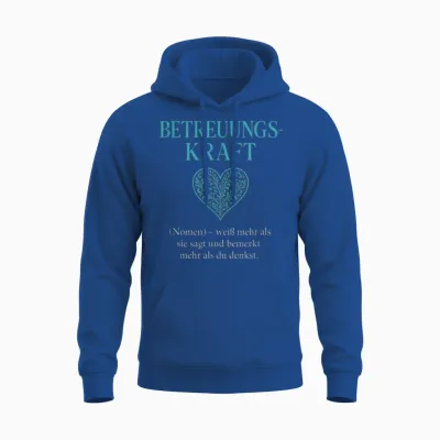 T-Shirt with German Text Unisex Hoodie - Royal