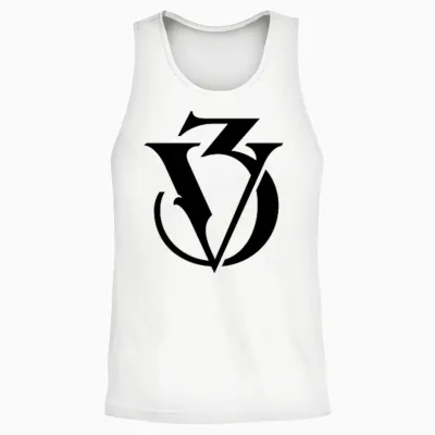 Victoria 3 Strategy Game Icon Black T-Shirt, Grey, S Unisex Tank Top - White