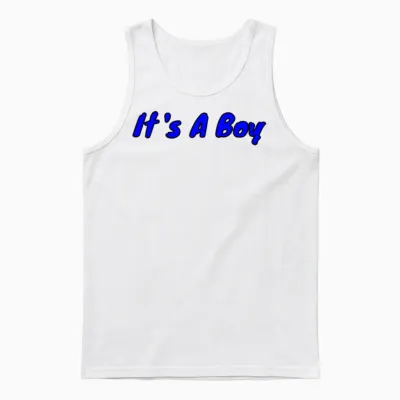 Lt's a Boy (the Prince Has Arrived) Unisex Tank Top - White