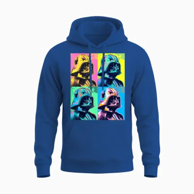 Star Wars Darth Vader Portrait Panel Box Colorful Portrait Panel Unisex Hoodie - Royal