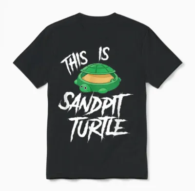 Das Ist Sandpit Turtle Metal-Musik-Meme Unisex T-Shirt - Black