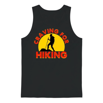 Craving for Hiking Unisex Tank Top - Black