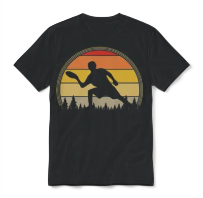 Retro Disc Golf Unisex T-Shirt - Black