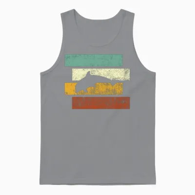 Dolphin Retro Unisex Tank Top - Sport Grey
