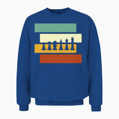 Chess Retro Unisex Sweatshirt - Royal