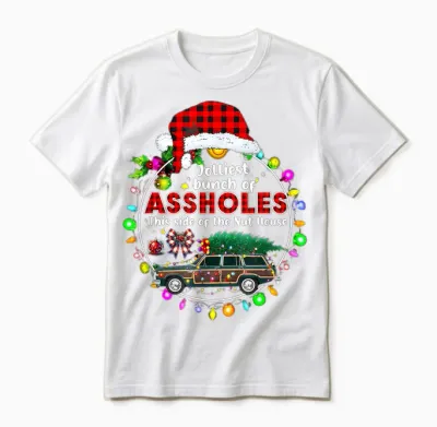 Jolliest Bunch of Assholes This Side of the Nut House Unisex T-Shirt - White