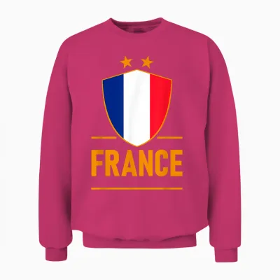 France Francais French Europe Sport Fan Femmes Hommes Unisex Sweatshirt - Heliconia
