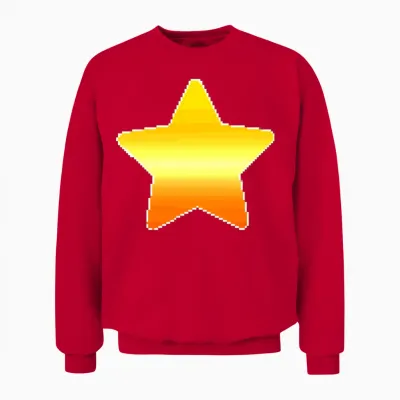 Retro Style 80s-90s. Unisex Sweatshirt - Red